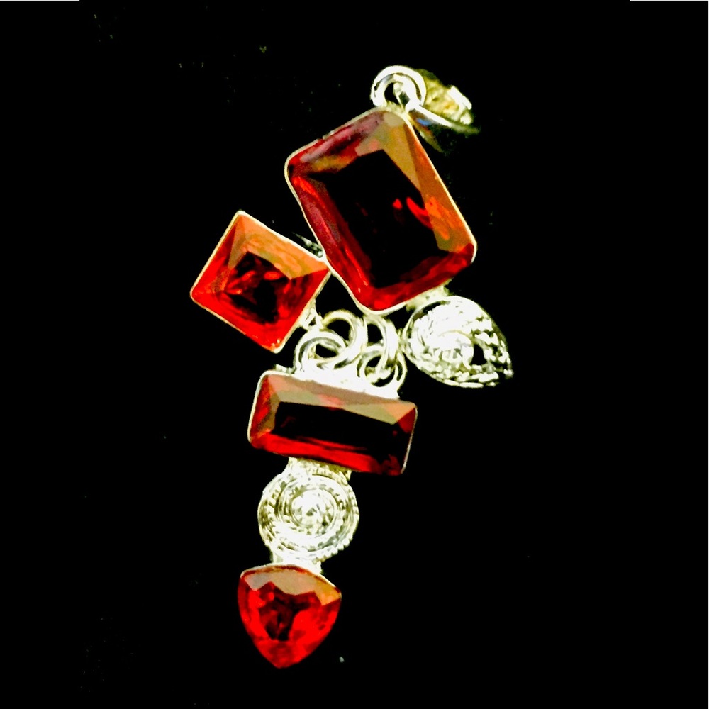 6/$25-Fashion Jewelry Gemstone Pendant